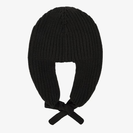 W KNIT EARMUFF BEANIE BLACK NE3BR56A