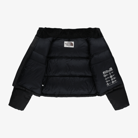 W'S NOVELTY NUPTSE DOWN JACKET (RDS) REAL BLACK NJ1DR85K