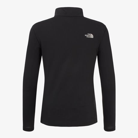 W'S BISTI L/S ZIP TEE BLACK NT7LR32A