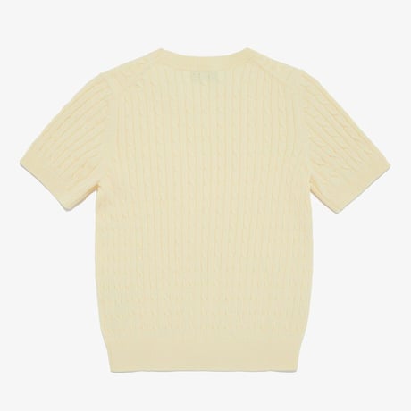 W'S HOLIDAY S/S SWEATER LIGHT YELLOW NT7AR30B