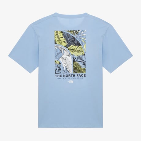 M'S EVERGREEN S/S R/TEE 2 ICE BLUE NT7UR52C