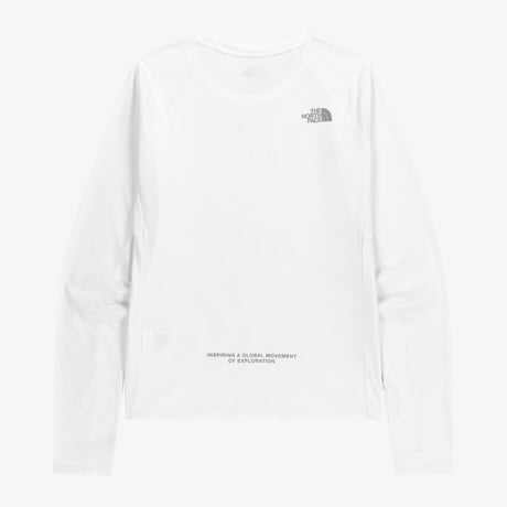 W'S STEPUP L/S R/TEE WHITE NT7TR81K
