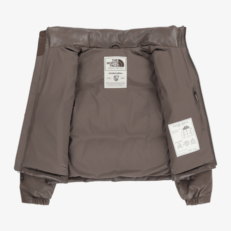 【数量限定】W'S LEATHER NUPTSE JACKET (RDS) LIGHT BROWN NJ1DR89K