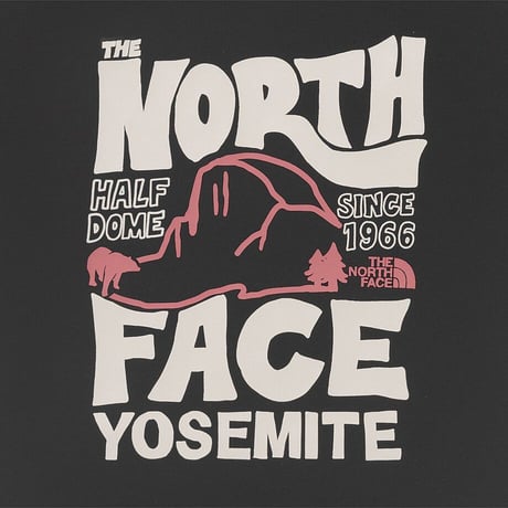 W'S HALF DOME S/S R/TEE BLACK NT7UR32K