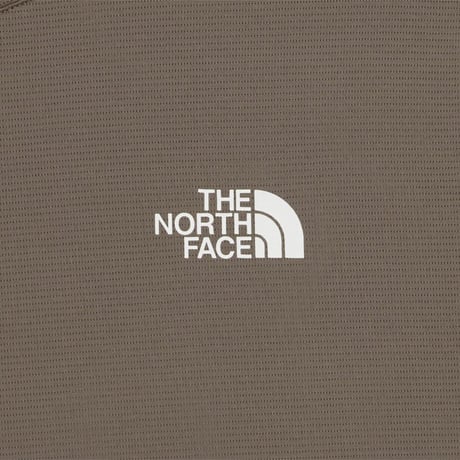 TNF RUN S/S R/TEE BEIGE BROWN NT7UR19D