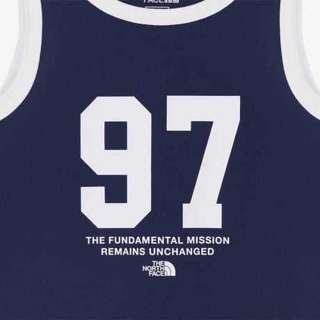 W'S RINGER SLEEVELESS NAVY NT7VR31L