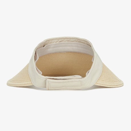 W BIG BRIM WEAVING SUN CAP LIGHT BEIGE NE3CQ11B