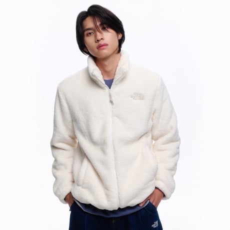 COMFY ALPHA FLEECE ZIP UP CREAM NJ4FR50K