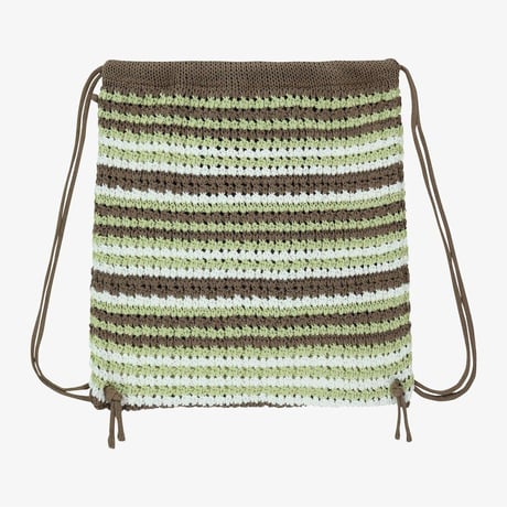 W CROCHET GYM SACK APPLE GREEN NN2PR19M