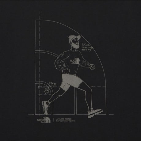 M'S SALIO L/S R/TEE BLACK NT7TR51A