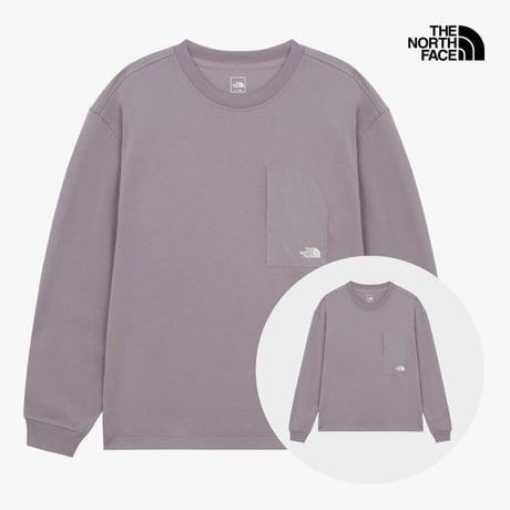 M'S DOMEY L/S R/TEE GRAYISH LILAC NT7TR04C