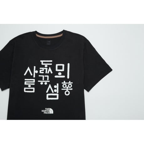 TNF HANGEUL S/S R/TEE 6 REAL BLACK NT7UR54E