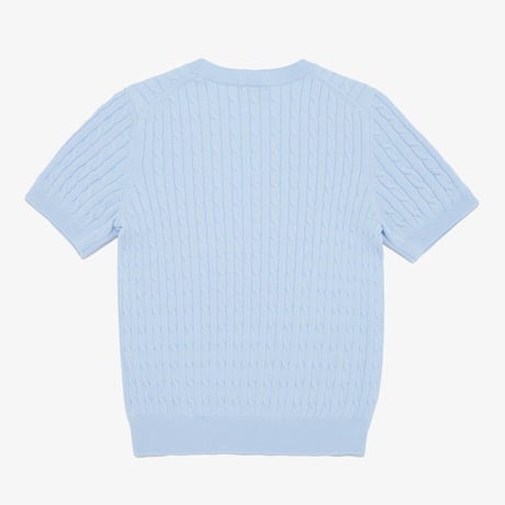 W'S HOLIDAY S/S SWEATER LIGHT BLUE NT7AR30C
