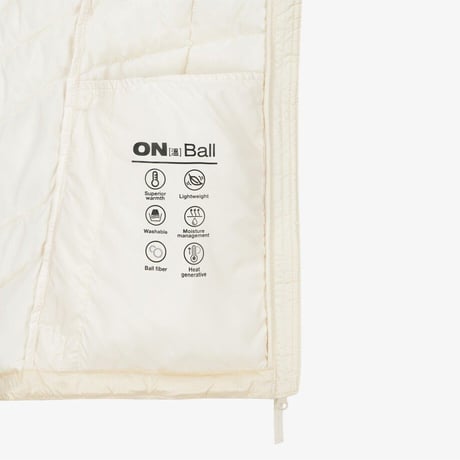 W'S WAVE LT ON JACKET IVORY NJ3NS81L