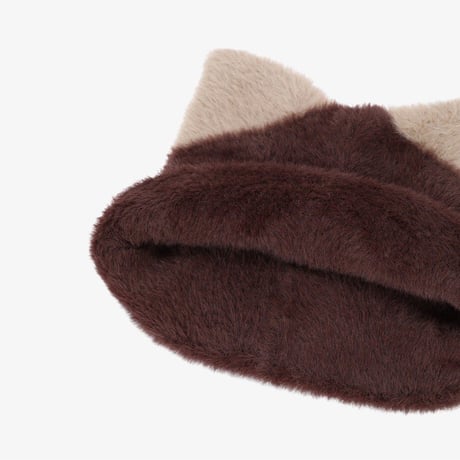 K'S MELLY FUR BEANIE CHOCOLATE NE3BS52T