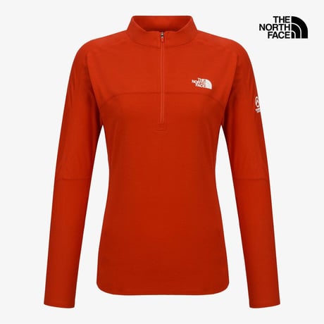 【SUMMIT SERIES】EIGER L/S ZIP TEE RED NT7LS00D