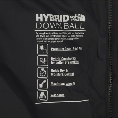 M'S ACT FREE EX HYBRID DOWN COAT BLACK NC1DR70A