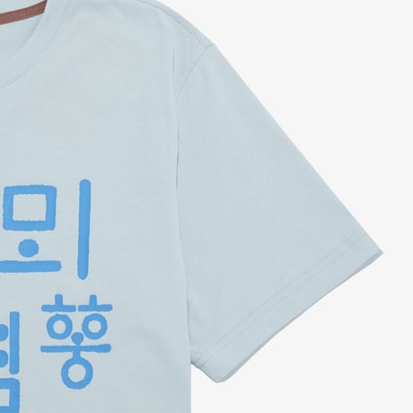 TNF HANGEUL S/S R/TEE 6 LIGHT BLUE NT7UR54G