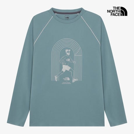 M'S SALIO L/S R/TEE GRAYISH BLUE NT7TR51C