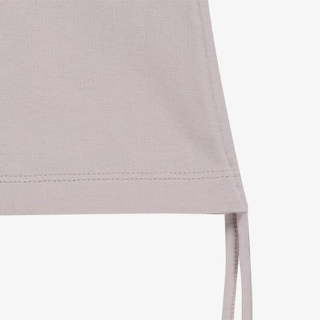 W'S SHIRRING L/S R/TEE GRAYISH LILAC NT7TR80J