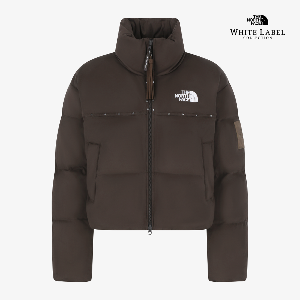 W'S SUEDE NUPTSE JACKET (RDS) BROWN NJ1DR84J |