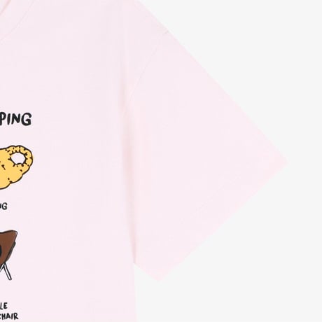 K'S CAMPHOLIC S/S TEE PASTEL PINK NT7US06U