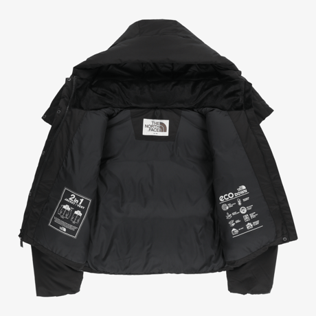【ベスト分離可能】W'S NOVELTY NUPTSE DT JACKET (RDS) BLACK NJ1DR86J