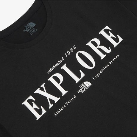 EXPLORE S/S R/TEE BLACK NT7UQ06J