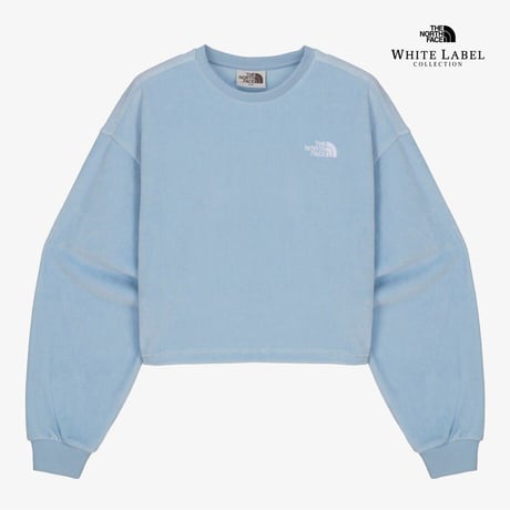 W'S VELOUR SWEATSHIRTS POWDER BLUE NM5MQ80K