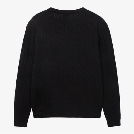 M'S CABLE SWEATER BLACK NT7AS53A