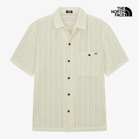 M'S CROCHET S/S SHIRTS CREAM NH8SS08A