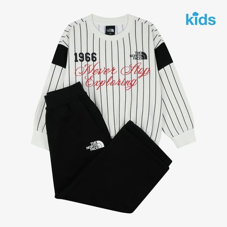 K'S STARLINE SWEAT SET CREAM NM5MS03T