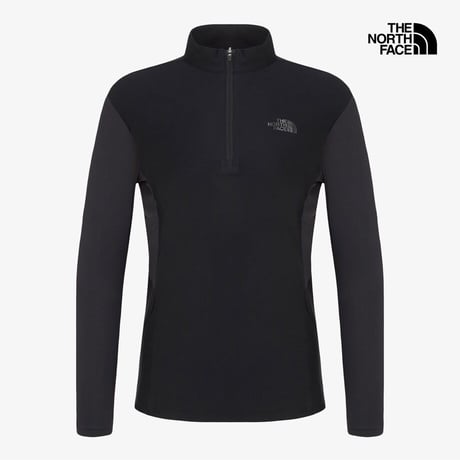W'S ICEDAY L/S ZIP TEE BLACK NT7LR33C