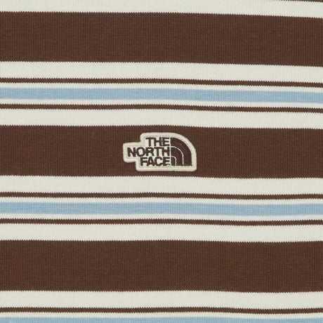 M'S EASYON STRIPE L/S R/TEE BRICK NT7TR56B