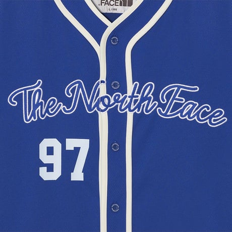 TNF CREW S/S JERSEY TOP BLUE NT7UR25L