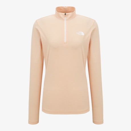 ALL DAY TECH L/S ZIP TEE PEACH NT7LQ01D
