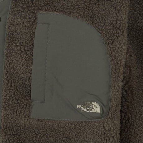 TEDDY FLEECE CARDIGAN DARK BEIGE NJ4FR57B