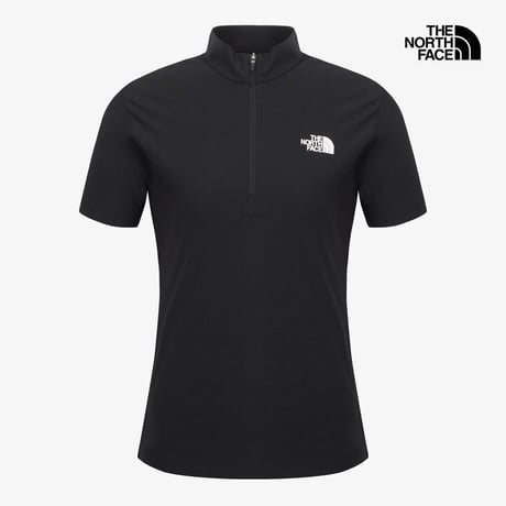 W'S ICEDAY S/S ZIP TEE BLACK NT7KR30B