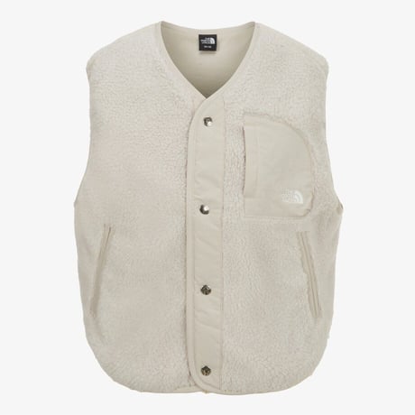 TEDDY FLEECE VEST CREAM BEIGE NV4FR57C