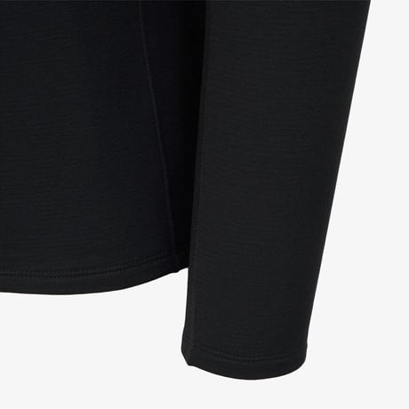 M'S FORGE L/S ZIP TEE BLACK NT7LS52A