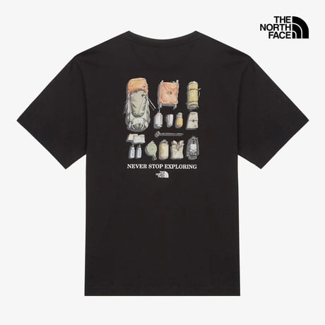M'S CAMP VIBE S/S R/TEE BLACK NT7UR07A