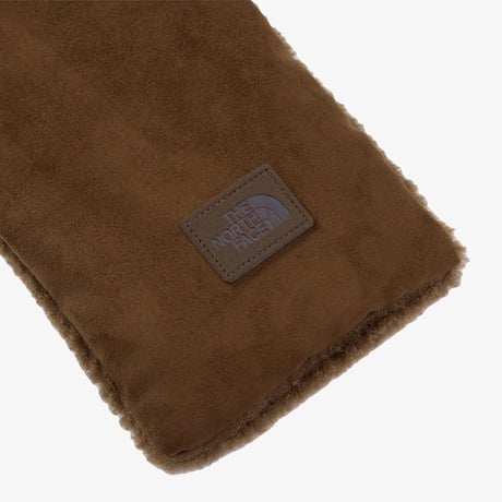 T-BALL MUFFLER FUR CHOCOLATE NA5IS58B
