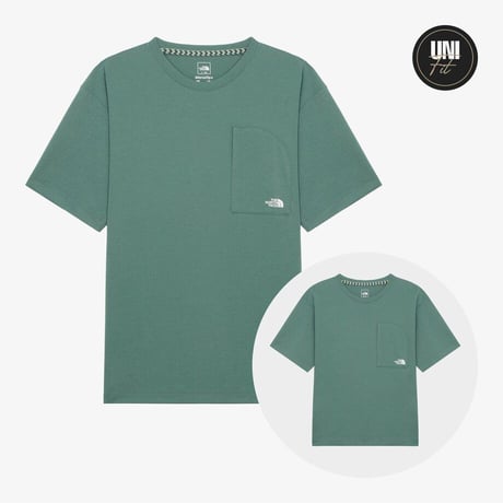 UNI CHEST POCKET R/TEE SEA PINE NT7UR53C