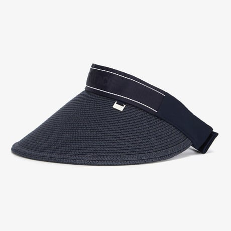 W BIG BRIM WEAVING SUN CAP NAVY NE3CQ11C
