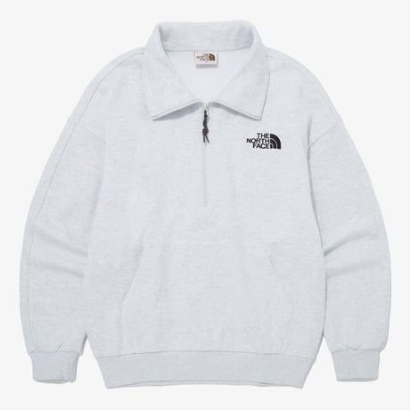 COMFY HALF ZIP SWEATSHIRTS OATMEAL NM5MQ01J