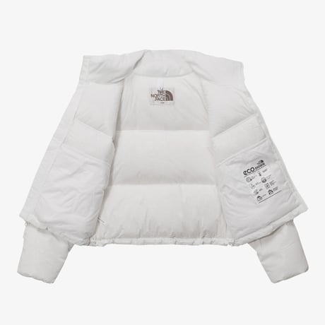 W'S CRINKLE NUPTSE DOWN JACKET (RDS) WHITE NJ1DQ95K