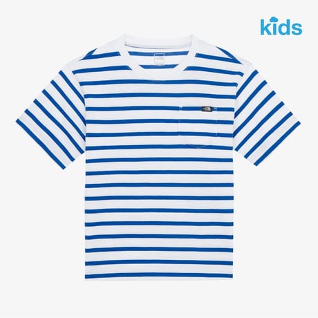 K'S GLEN STRIPE S/S R/TEE BLUE NT7UR01S