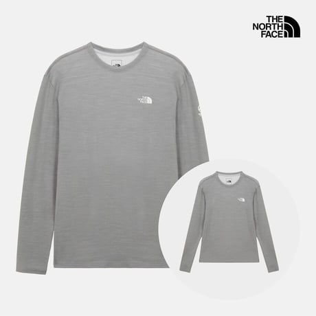 【SUMMIT SERIES】ORTLER BASE L/S R/TEE GRAY NT7TR97B
