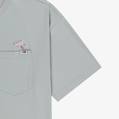 FABLE POCKET S/S R/TEE ICE GRAY NT7US26L