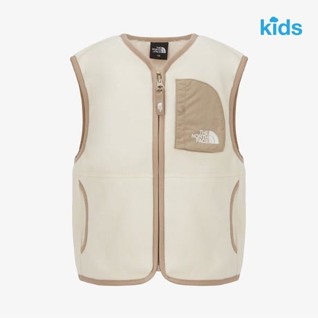 K'S CAMPOUT FLEECE VEST CREAM BEIGE NV4FR50T